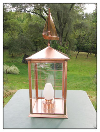 Sailboat Weathervane Lamp
