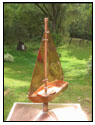 Custom Sailboat Weathervane Lantern 04