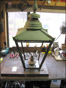 Restored Antique Copper Lamp