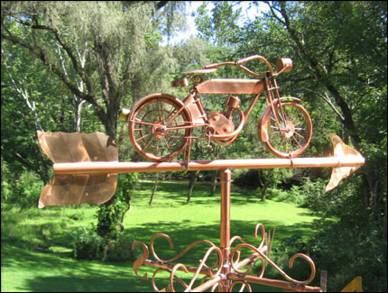 Classic Motorcycle Weathervane